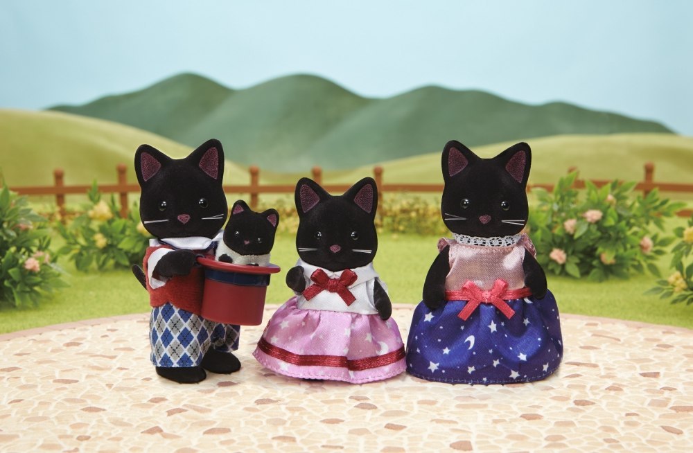 SYLVANIAN BLACK CAT FAMILY 5530 WB6 EPOCH